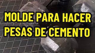 Molde para hacer pesas de cemento viral ejercicioencasa viralvideo entrenamiento [upl. by Sualakcin]