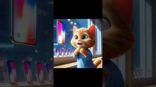 KITTEN LIKES IPHONE BETTER THAN ANDROID catlover cat cute animation herocat americanbully [upl. by Cato682]