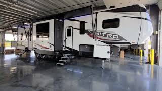 NEW 2023 XLR Nitro 35DK5 Toy Hauler Fifth Wheel by Forestriver  Couchs RV Nation a RV Review Tour [upl. by Teerprug931]