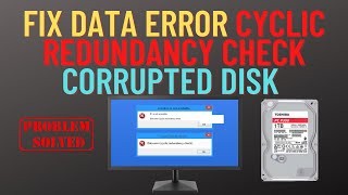 Fix Data Error Cyclic Redundancy Check Corrupted Disk [upl. by Arytal]