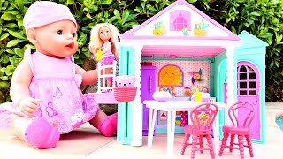 ¡Desempaquetando la casa de Chelsea con Baby Born Juegos de muñecas bebés para niñas [upl. by Anazraf]