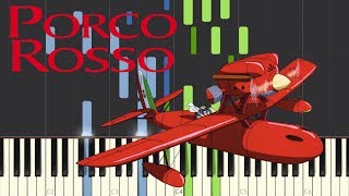 The Bygone Days  紅の豚  Porco Rosso  Piano Tutorial [upl. by Gardiner176]