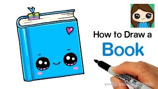 How to Draw a Book Easy  Cute Back to School Supplies [upl. by Canada]