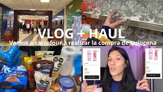 VLOG vamos a CARREFOUR a realizar la compra de quincena 🛒💕 [upl. by Moon694]