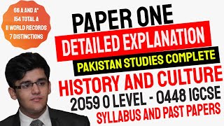 Comprehensive Coverage of Pakistan Studies  The History and Culture of Pakistan  O level  IGCSE [upl. by Jenilee]