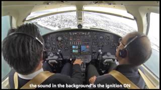 C501SP Landing at Reykjavik BIRK  20 kts crosswind Cockpit [upl. by Billye]