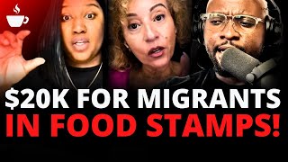 Tax Payers React To Migrants Getting 20000 In Food Stamps  The Coffee Pod [upl. by Placidia]