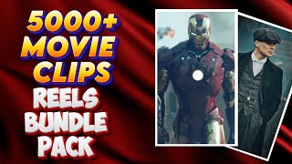 5000 movie clips reels bundle pack 🔥😍 free and new reels bundle pack 🔥😍 [upl. by Aket]