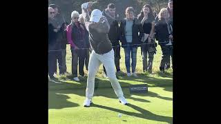 Teeing Off to Gunshots WorldClass Golfers Unfazed by the Noise Rory McIlroy  others 2024 [upl. by Lagasse634]