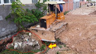 New Project Used a Powerful Dozer Komatsu D3 to Push Soil Transforming a Land near Phnom Penh City [upl. by Rochester791]