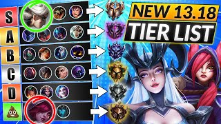 NEW 1318 TIER LIST UPDATED  BEST META Champions to MAIN  LoL Update Guide [upl. by Lucilia]