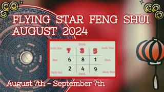 AUGUST 2024 ⭐️ FLYING STAR FENG SHUI FORECAST ⭐️ [upl. by Nicolea]