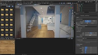 REDSHIFT BLENDER  Lesson 04  Interior Rendering GI Sampling Noise Denoise Rounded Corners [upl. by Ibmab348]