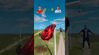 CR7 vs Messi Jump Challenge ⚽️beamngdrive shorts footballshorts football fifa ronaldo messi [upl. by Itsyrk]