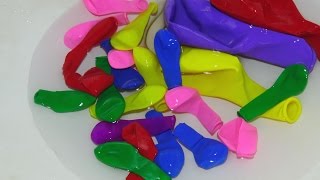 FUN WATER BALLOONS POP COLORFUL [upl. by Cuttler]