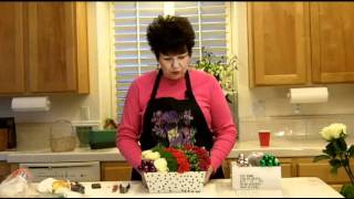 httpflowerarranging101tv  Flower Arranging ClassXmas Pave Arrangment [upl. by Ahsienak838]