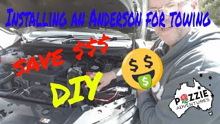 Installing an Anderson socket for a caravan to a Ford Ranger howto andersonsocket caravan [upl. by Sturdivant112]