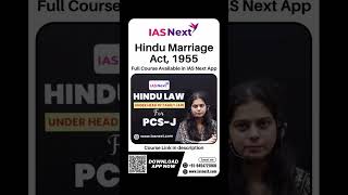 Hindu Marriage Act 1955  Online Course  Judiciary  UPPCSJ [upl. by Aisetal5]