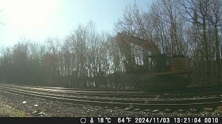 241110 South Facing Backyard Railcam [upl. by Nylitak722]