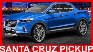 PHOTOSHOP Hyundai Santa Cruz Pickup 2017  Futura concorrente da Fiat Toro Hyundai [upl. by Maggs]