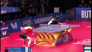 GUSTAVO TSUBOY vs FAN ZHENDONG BRASIL vs CHINA 2018 [upl. by Featherstone]