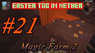 erster Tag im Nether in lets play Magic Farm 2 FTB 21 [upl. by Meier]