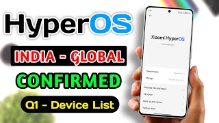 🇮🇳 Official HyperOs Launch IndiaGlobal Confirmed  Hyper OS Supported Device List [upl. by Giordano]