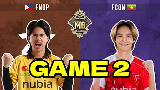 FNATIC ONIC PH vs FALCON ESPORTS Game 2  M6 WORLD CHAMPIONSHIP  Knockout Stage Day 2 [upl. by Enelrihs]