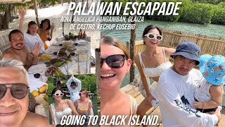 PALAWAN ESCAPADE NINA ANGELICA PANGANIBAN GLAIZA AT KETCHUP EUSEBIO ❤️ ANG GANDA SA BLACK ISLAND [upl. by Wallford]