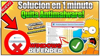 ✅ 𝐀𝐂𝐓𝐔𝐀𝐋𝐈𝐙𝐀𝐃𝐎  Cómo QUITAR el Antimalware Service Executable【 2024】 Liberar RAM [upl. by Menides]