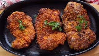 Keto Fried Chicken amp Breadcrumbs  Keto Recipes  Headbangers Kitchen [upl. by Noryb]