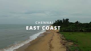 Chennai EAST COAST 4K DRONE VIEW [upl. by Nirrak]