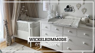 Wickelkommode organisieren  IKEA Hemnes Wickelkommode einrichten  Babyzimmer einrichten [upl. by Alfred]