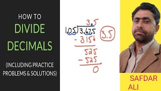 Division of decimals  Decimals  How to solve division decimals [upl. by Drofdeb]