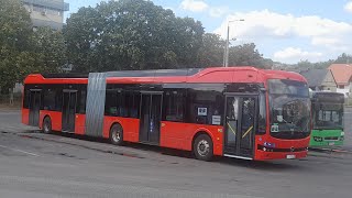 SOHA NEM VOLT MÉG piros busz Pécsen  BYD elektromos csuklósbuszt tesztel a Tüke Busz Zrt [upl. by Dickie865]