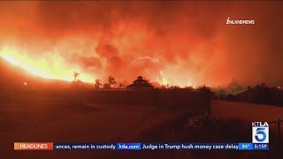 Line Fire continues to grow forcing evacuations in San Bernardino County [upl. by Pinkham971]