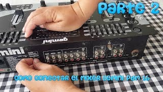 Como Conectar el Mixer Gemini PDM 16 Parte 2 [upl. by Koralle]