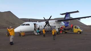 Air Iceland Bombardier Dash 8 Reykjavik Constable Point Greenland [upl. by Alih256]