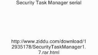 Security Task Manager serialwmv [upl. by Otrebogir927]