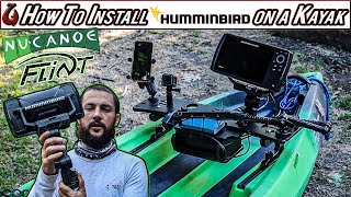 How to Install Fish Finder onto a Kayak  Humminbird Helix 7  Nucanoe Flint  Yakattack [upl. by Ziguard]