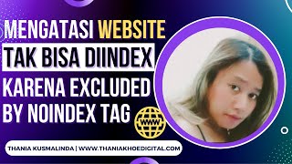 Mengatasi Website Tak Bisa Diindex Karena Excluded by Noindex Tag di Google Search Console [upl. by Yenffit417]