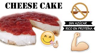 RECETA DE CHEESECAKE SIN AZÚCAR Y RICO EN PROTEÍNAS [upl. by Veda]