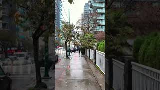 On Davie East of Cardero 🇨🇦 westend downtown downtownvancouver vancouver shorts [upl. by Saree]