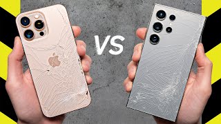 iPhone 16 Pro Max vs Galaxy S24 Ultra Drop Test [upl. by Ilrac719]