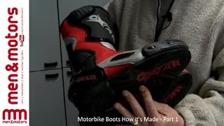 Motorbike Boots How its Made  Part 1 [upl. by Aihsiyt]