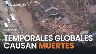 Los temporales dejan muertos alrededor del mundo [upl. by Grata332]