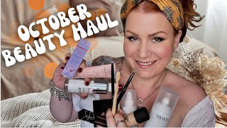 NEW HAIRCARE amp MAKEUP  OCTOBER LOOKFANTASTIC HAUL [upl. by Bekah]