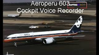 Aeroperu 603 Cockpit Voice Recorder 📺LandingStarCorp [upl. by Ijneb]