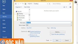 Chuyển word sang pdf bằng Microsoft Office [upl. by Selma835]