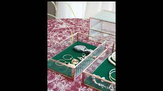 Unboxing the Emerald Dream Vintage Glass Jewelry Box [upl. by Mitzie]